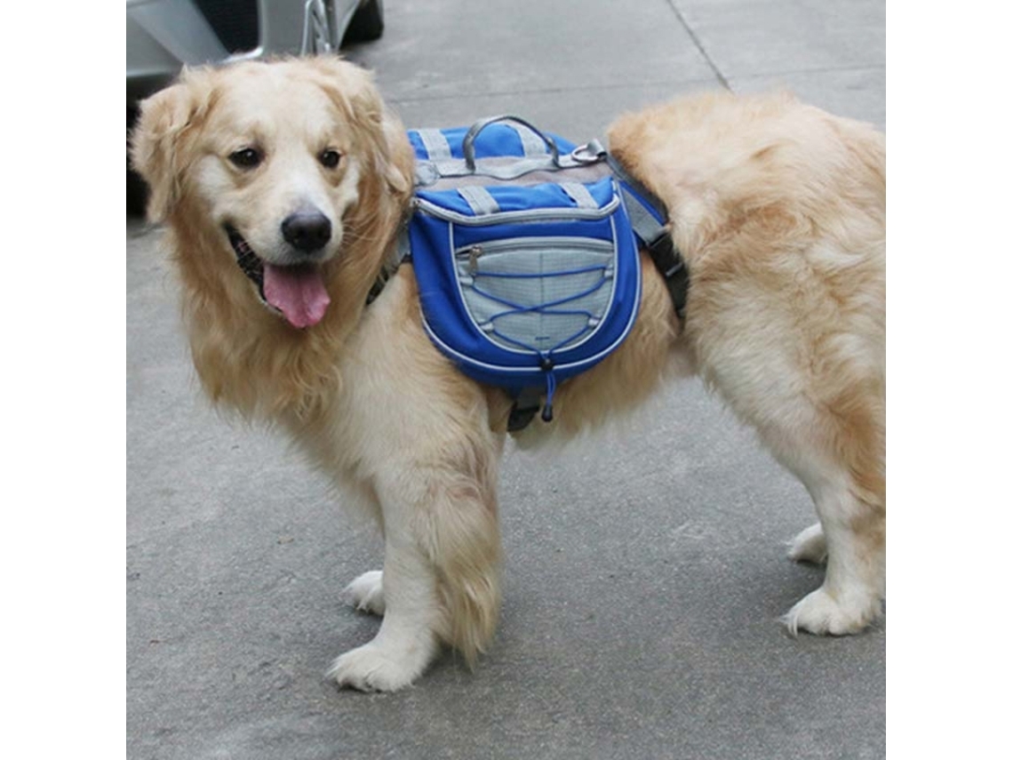 Mochila HALINUIA para cães, portátil, em rede respiratória, tamanho L, transporte mão e ombro, saco duplo