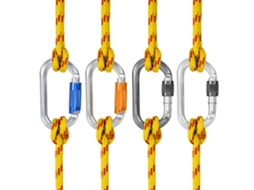 Carabiner De Fechamento Com Chave D 25kn Para Escalada Rappel Canionismo Rede De Dormir Alta Resistência