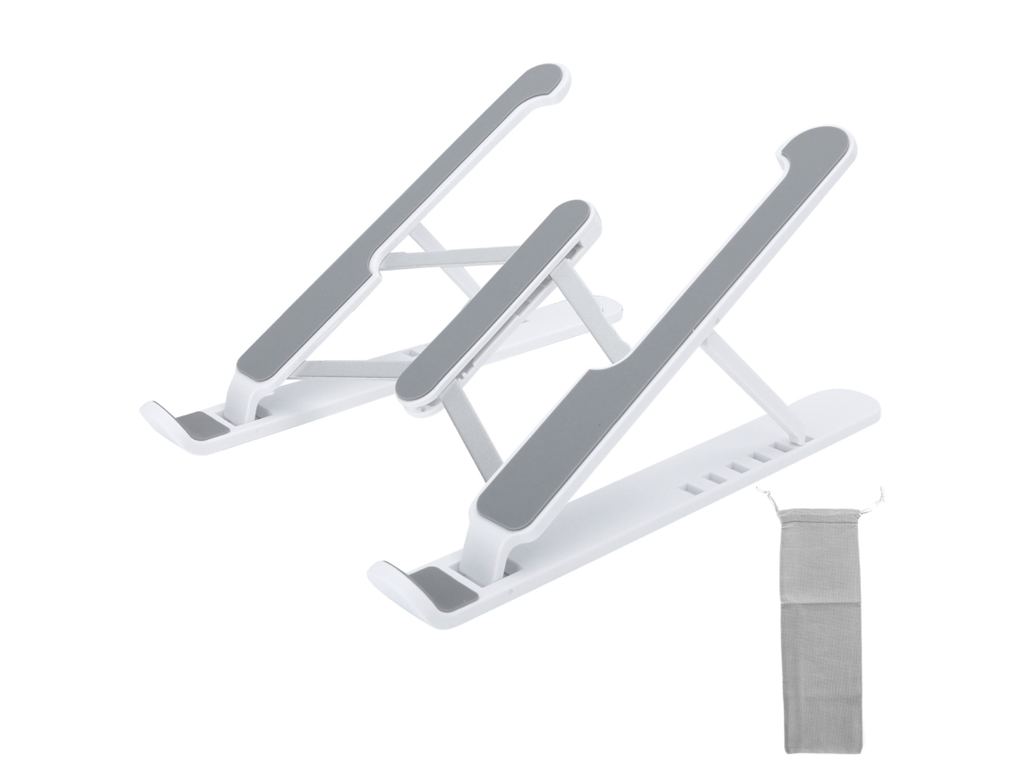 Soporte Para Portátil Plegable Multiposición Base De Elevación Refrigerante Riser 11-17 Polegadas Branco