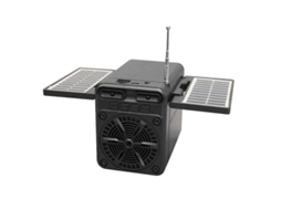 Rádio FM com Carregamento de Emergência Solar, Bluetooth, Cartão TF, Pen Drive AQUAFORGE