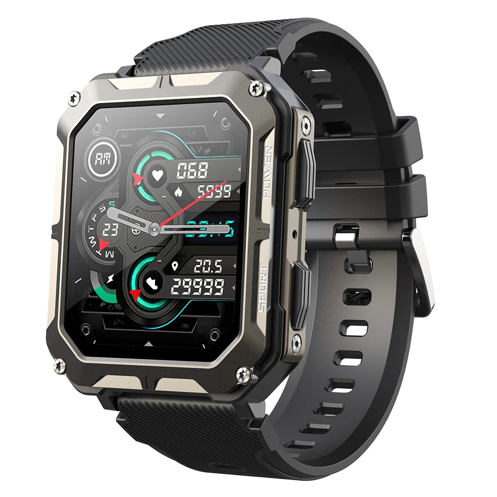 (preto) Smartwatch À Prova D'água Com Tela Grande De 1,83 Polegadas, Chamadas Bluetooth E 123 Modos Esportivos.