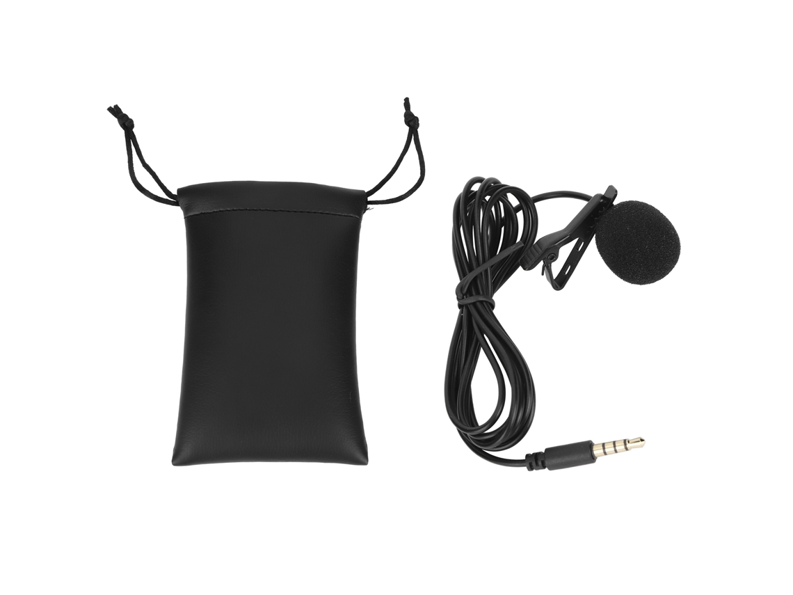 Laxiscreed Microfone Mini De Lapela 3,5 Mm Compatível Com Smartphones, Câmeras E Tablets, Som Limpo