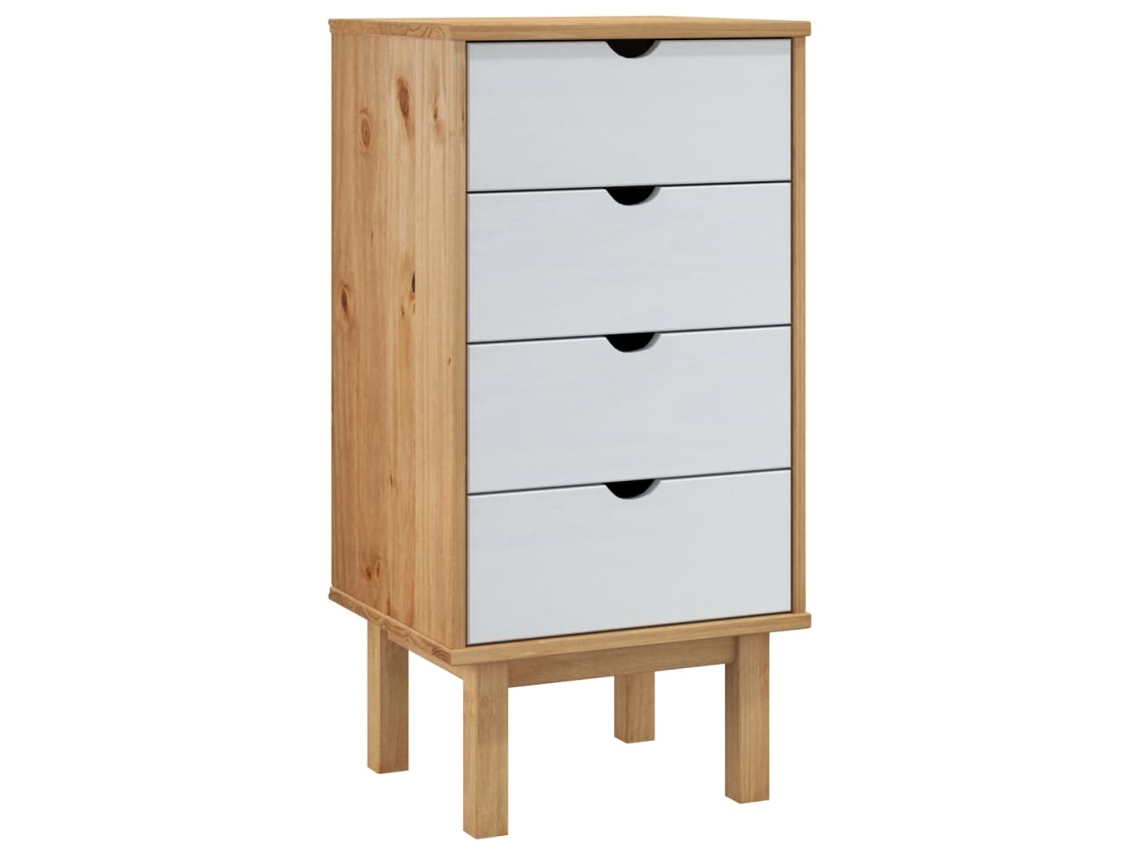 Drawer Cabinet, Drawer Cabinets Vidaxl Branco Madeira De Pinho (n/a)