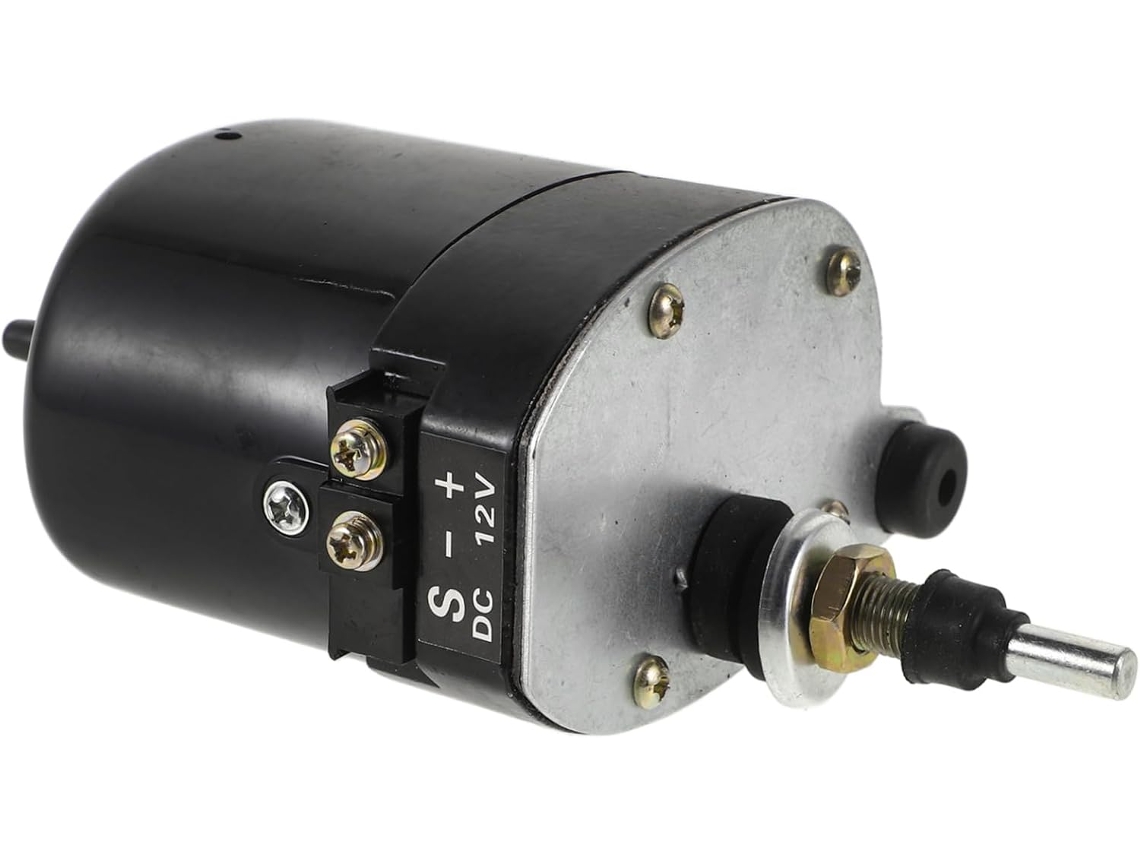 Motor portátil de 12V para limpeza de para-brisas de carros, compatível com diversos veículos.