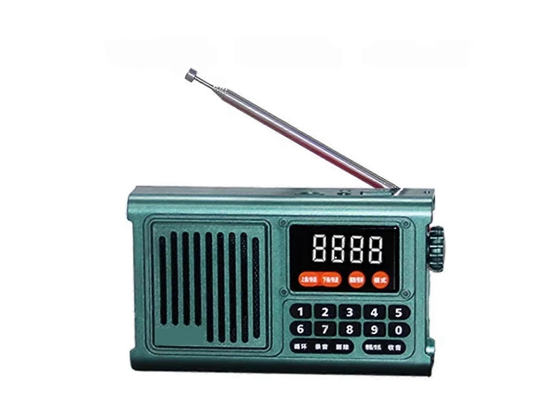 Rádio Portátil de Emergência AQUAFORGE com Bluetooth e Caixa de Som Azul