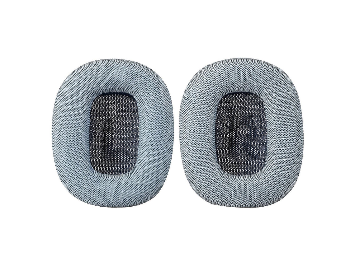 Almofadas Zruxe Para Airpods Max Pele Proteica Cinza/azul (par De 2, Espuma Com Memória, Isolamento De Ruído)