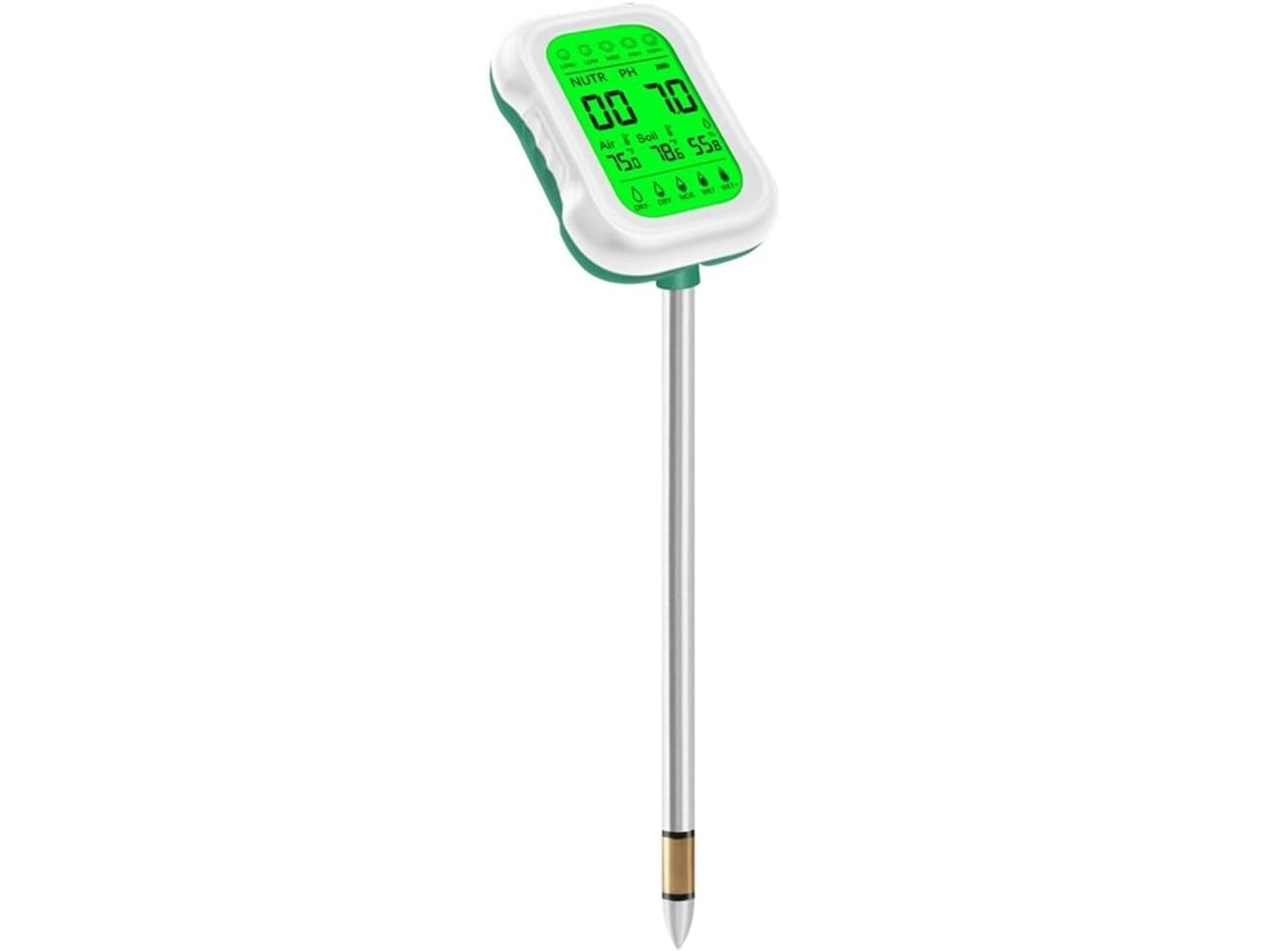 Medidor De Ph 7 Em 1 Com Rotação, Retroiluminação, Analisador De Nutrientes E Sensor De Umidade Para Gokoco