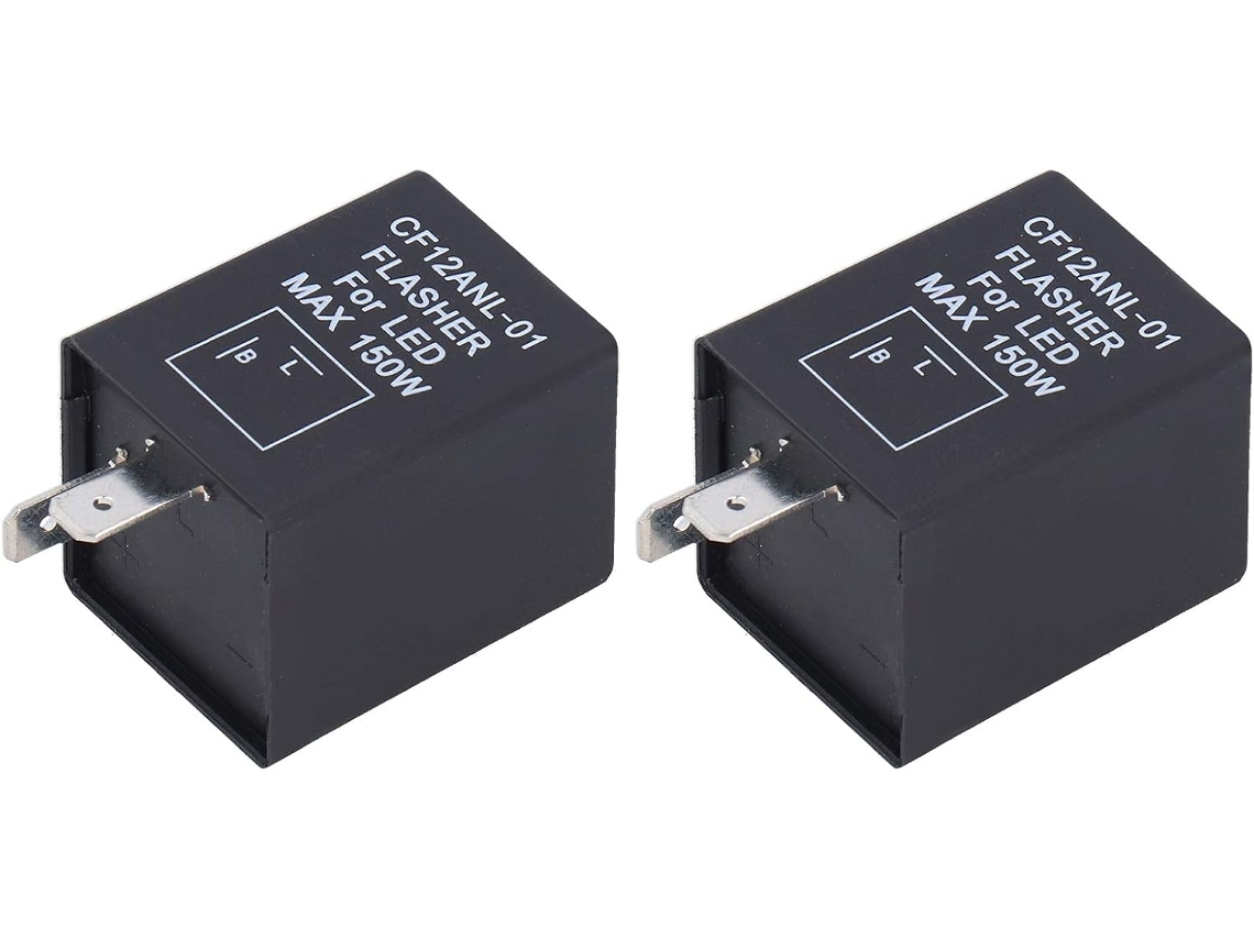 Relé Eletrônico De Led 2 Pinos Para Pisca, Pisca De Carro, 12v Dc, 2 Peças