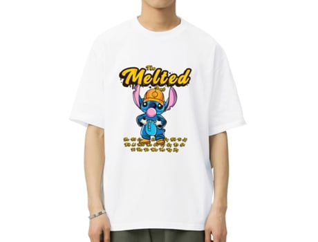 T-Shirt de Homem VREEL Puntada Disney Algodão Branco (XL)