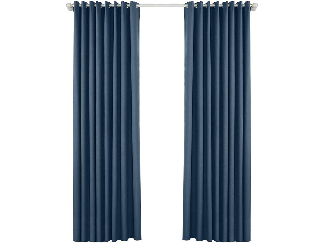 Cortinas Blackout Genéricas Fenterxy Com Ilhós Para Quarto, Cortinas Isolantes Para Sala De Estar, Conjunto De 2 Painéis