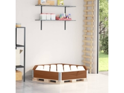 Vidaxl Canteiro Elevado Hexagonal 160x160 Cm Pinho Maciço Castanho