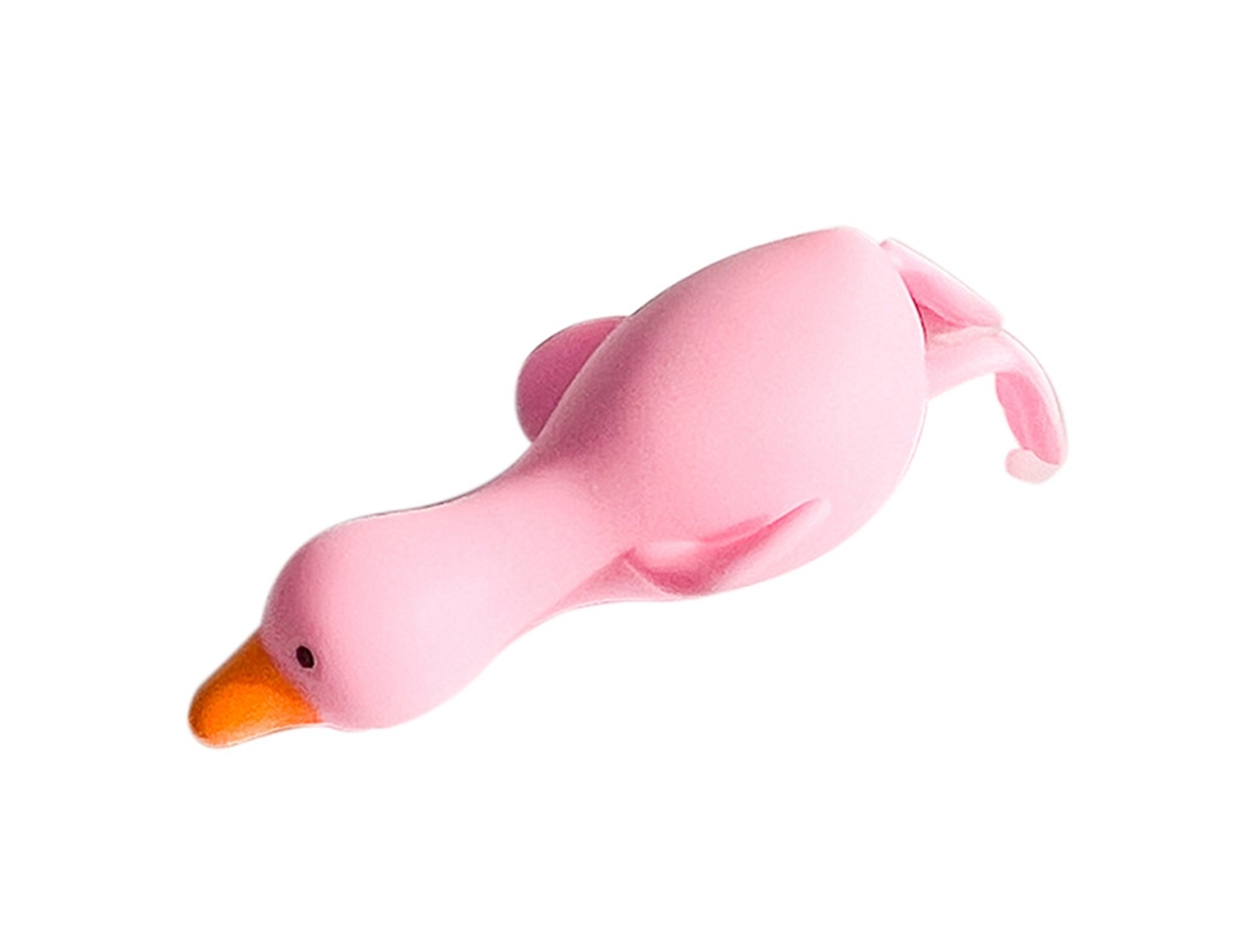 Mali brinquedo de Animal Squeeze Vinil Macio Ganso Rosa Alivio de Estresse Rebote