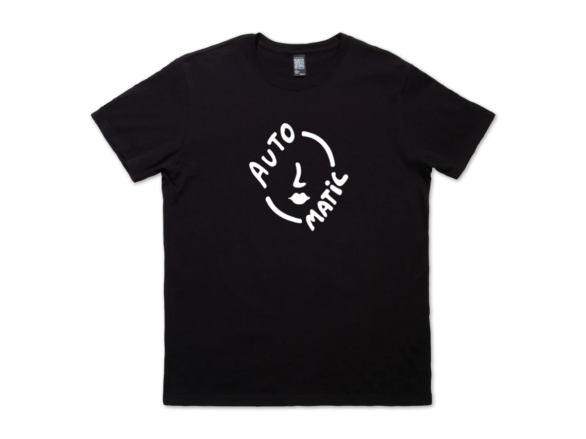 Automatic Face Logo T shirt ROCKINSTONE Unisex Adults Best Sellers Size:m (black)