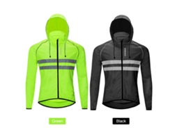 Jaqueta Business de Ciclismo com Capuz, Impermeável, Alta Visibilidade, Reflectiva