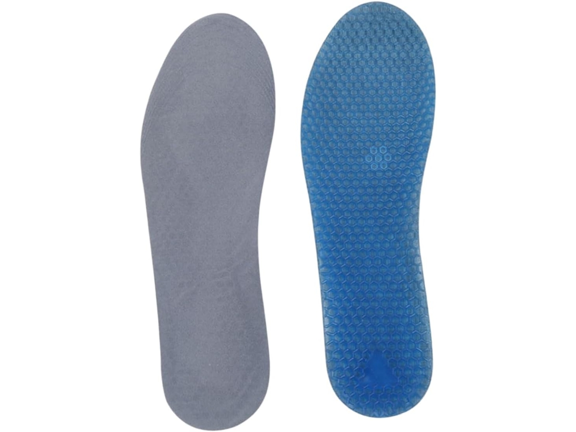 Palmilhas De Gel Em Formato Colmeia Para Tênis Esportivos, Tamanho Grande, Par Duplo, Amortecimento Antiderrapante