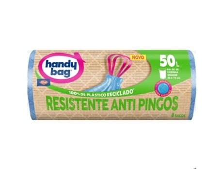 Sacos Lixo Anti Pingos 50 Lt Handy Bag