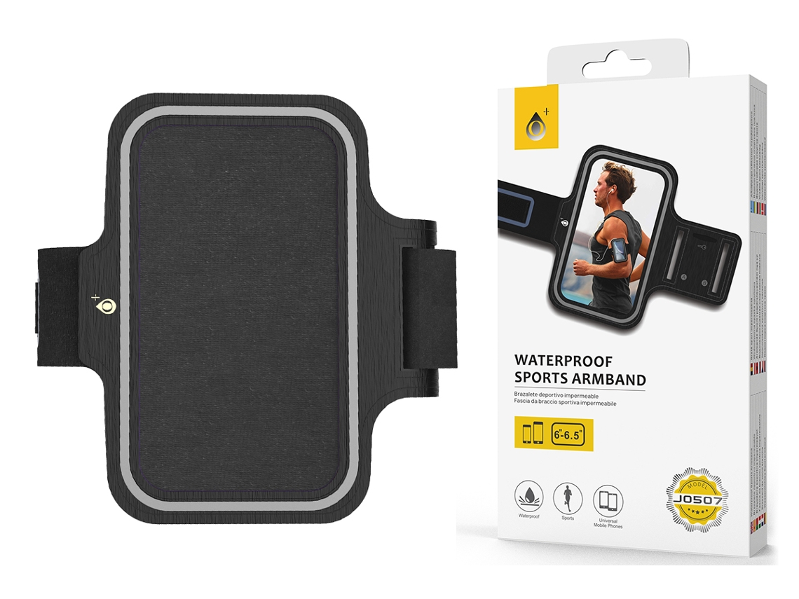 Bolsa para O Braço Desportiva para Apple Iphone 15 Ultra Impermeável ONE PLUS J0507 Preto