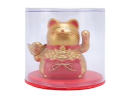 Gato Da Sorte Solar Feng Shui Champanhe Para Casa Loja Carro