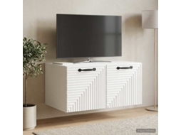 Vidaxl Gabinete De Tv De Parede Branco Brilhante 59,5 X 41 X 30 Cm