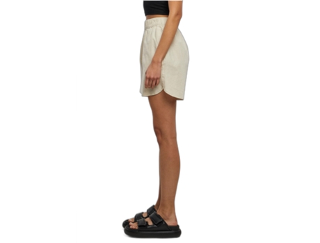 Calções de Mistura de Linho Feminino Urban Classics (Tam: M)