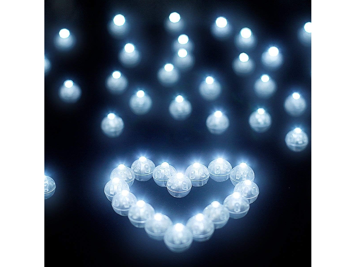 Balões de Luzes de Led Balões de Luzes de Led Redondos Casa para Halloween Natal Casamento Decoração de Festa de Aniversário 100 Unidades