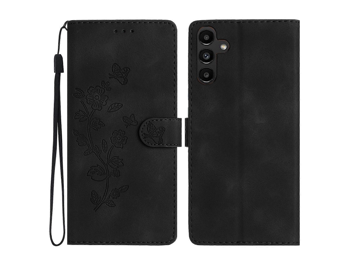 Capa Flor Impressa Fe Para Samsung Galaxy S23 Facpoet Pele Magnética