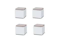 Elevadores Quadrados Para Móveis Em Aço Carbono, Pacote Com 4 S Inf