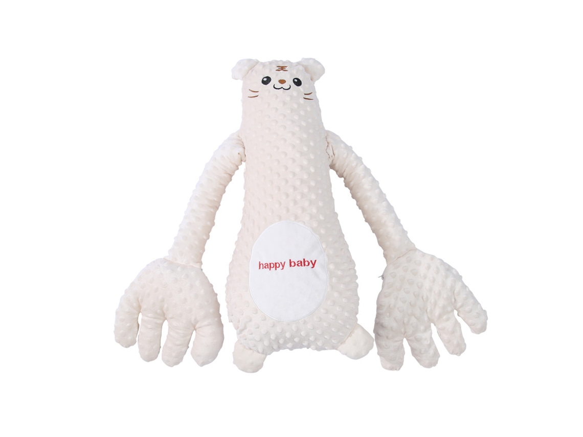 Brinquedo De Pelúcia Para Bebê Dormir Com Palmas Automáticas Chrui (tigre Bege)