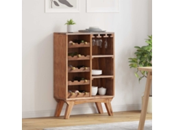 Vidaxl Prateleira Castanho 60 X 30 X 90 Cm Madeira Reforçada Sólida