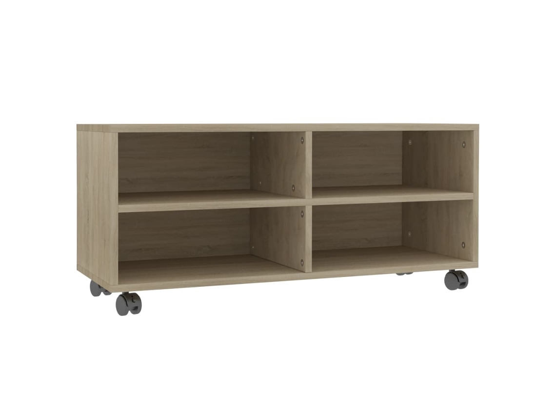 Tv Cabinet, Tv Cabinets Vidaxl Marrom Madeira Processada (n/a)