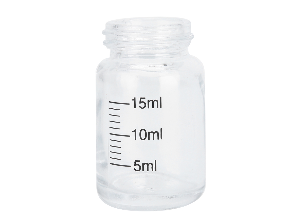 Frasco aerógrafo transparente de 20ml com acessório de bomba para tinta de tatuagem, pintura, decoração de bolos e manicure.