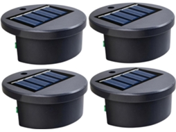Luminárias Solares GOKOCO, 4 unidades, piscina, LED, impermeáveis, coloridas