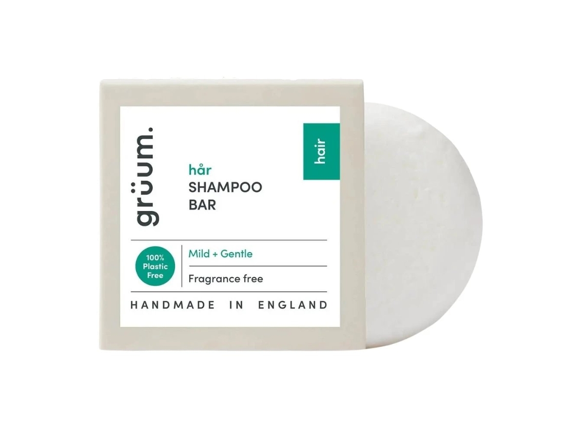 Barra de Champô Plástico Gruum Har Zero - Suave e Delicado 50 g