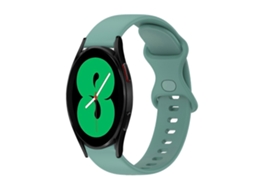 Pulseira De Silicone De Cor Sólida Com Fecho Borboleta Para Samsung Galaxy Watch4 (44 Mm X 20 Mm).