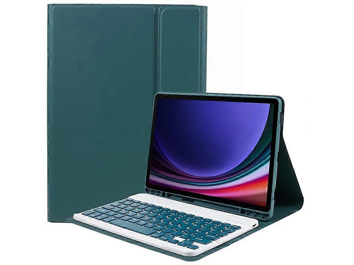 Sk X710 Compatível Com Samsung Galaxy Tab S9 Teclado Bluetooth Fino Antiqueda Pu Capa Para Tablet Facpoet (x710 / 716b / 718u)