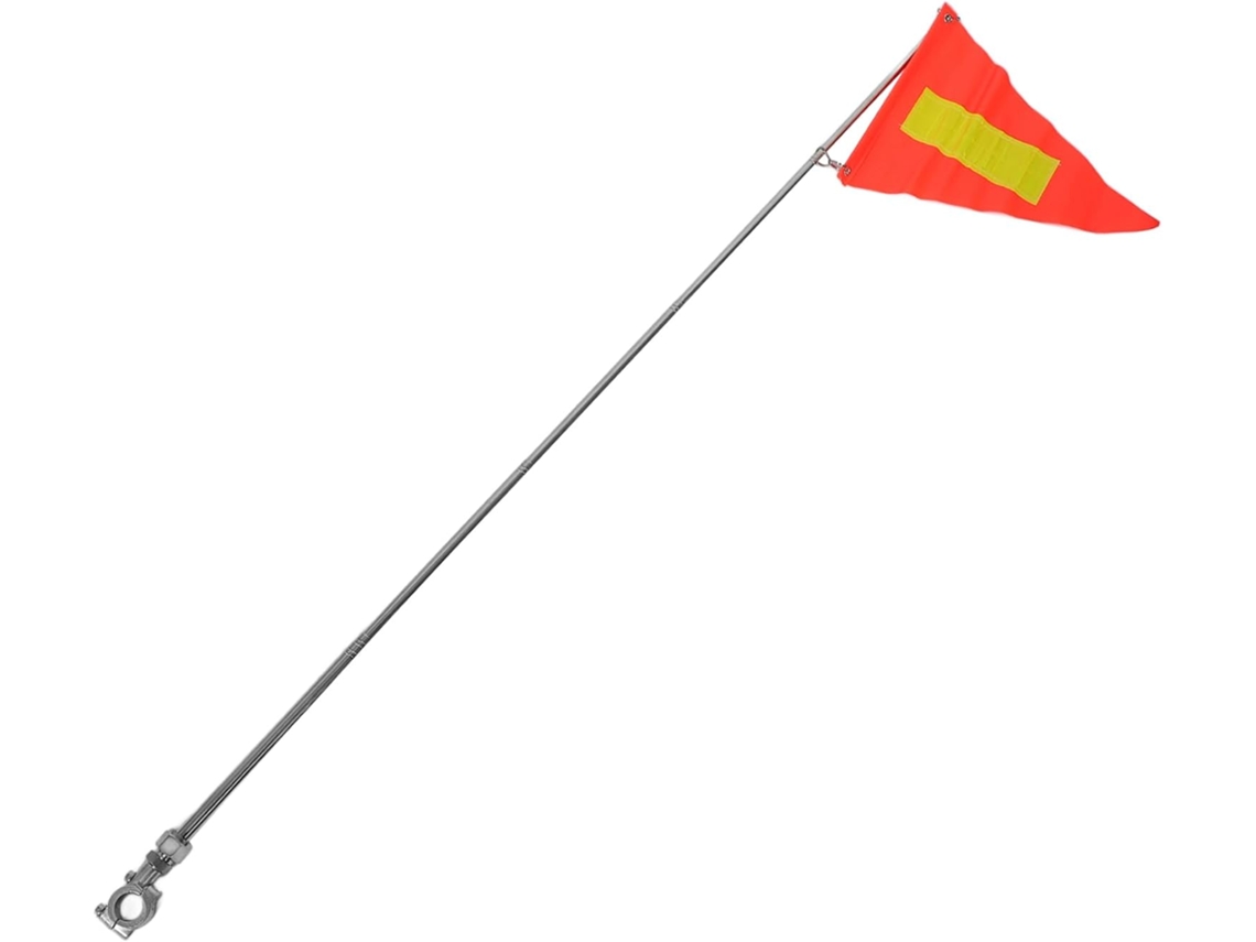 Bandeira refletora Master para motocicletas e karts, em alumínio.