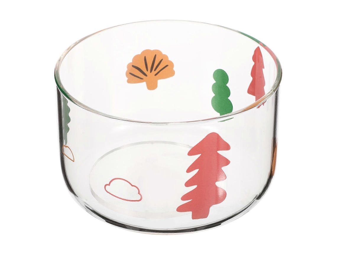 Conjunto De 2 Tigelas De Vidro Transparente Para Sobremesa E Salada