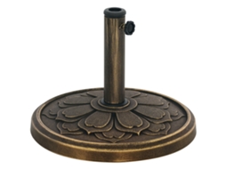 Base MDUG para chapéu de sol, redonda, com cimento, peso 12kg, Ø46x33cm (bronze)