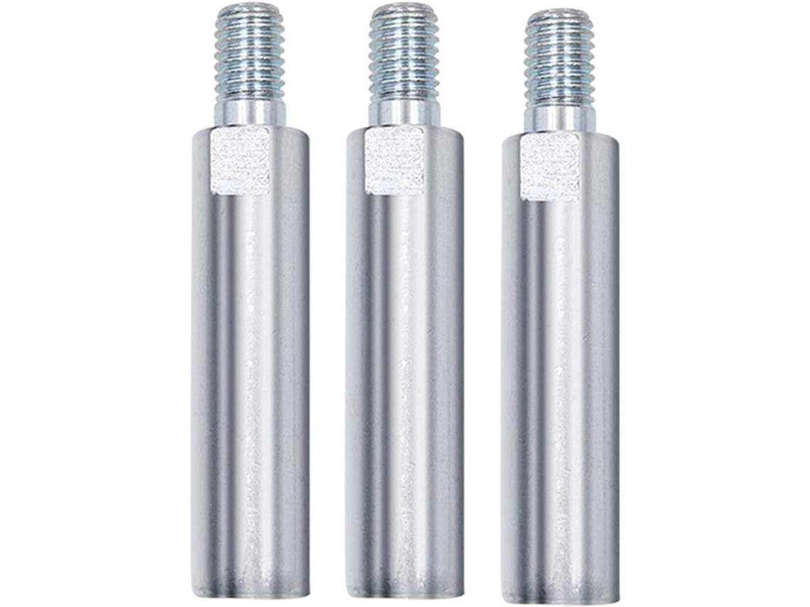 Conjunto De 3 Hastes Extensão Práticas 80 Mm Com Rosca M10 Para Angular E Polidora