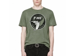 Rockinstone Stargate F-302 Emblem Heather Military Green Adult T-shirt Size:xl