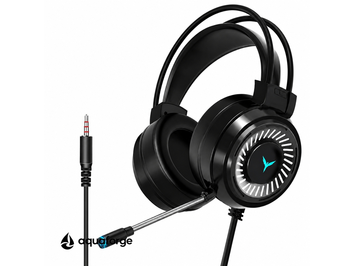 Headset Gaming Com Microfone Isolamento De Ruído Led