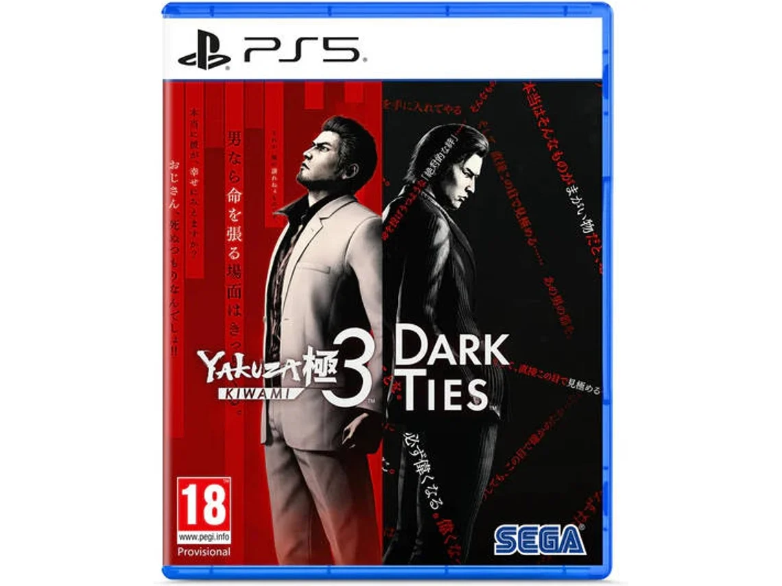Jogo PS5 Yakuza Kiwami 3 &amp; Dark Ties