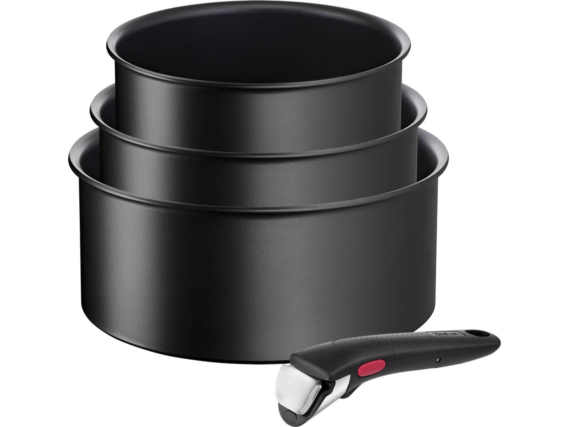 Set 4 Peças - Caçarolas + Pega TEFAL Ingenio Unlimited L7639343 (16/18/20cm)
