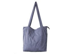 Bolsa de Veludo AQUAFORGE casual, grande, cinza escuro