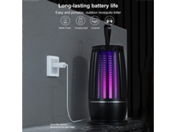 2026 lâmpada Mosquiticida Elétrica Usb Recarregável 2 em 1 Luz Uv Inseticida Repelente Luz Noturna Silenciosa para Camping Casa Interior Exterior