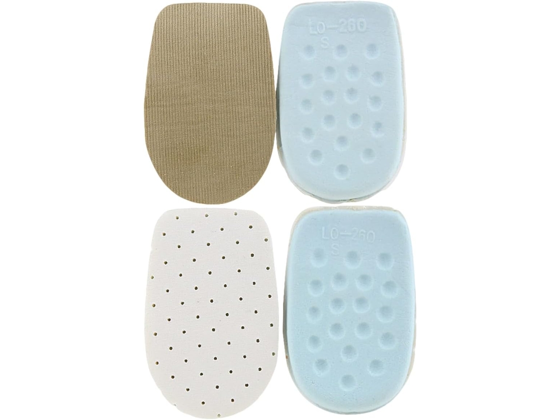 Galpada 2-pares De Palmilhas Látex E Silicone Para Calçados, Sem Furos, Confortáveis Para Uso Diário