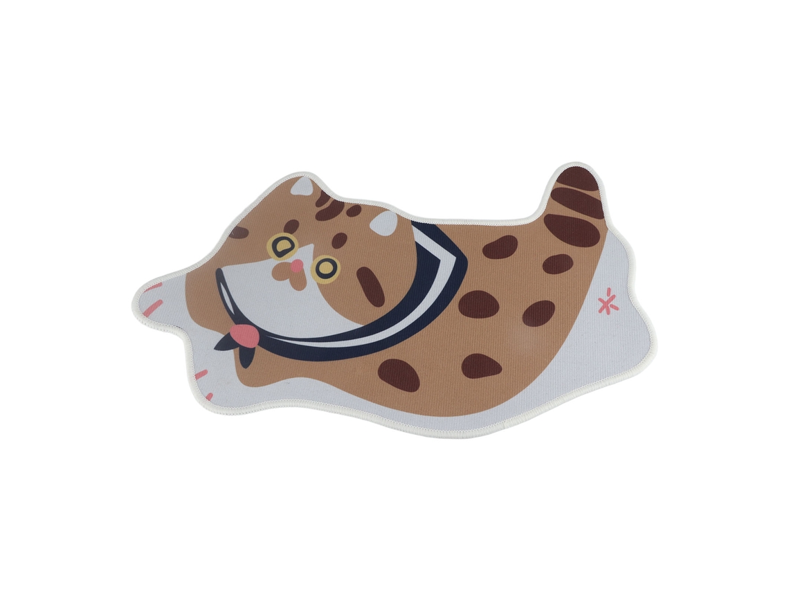 Tapete de Área com Padrão de Gato 40x60cm Poliéster | S/MARCA