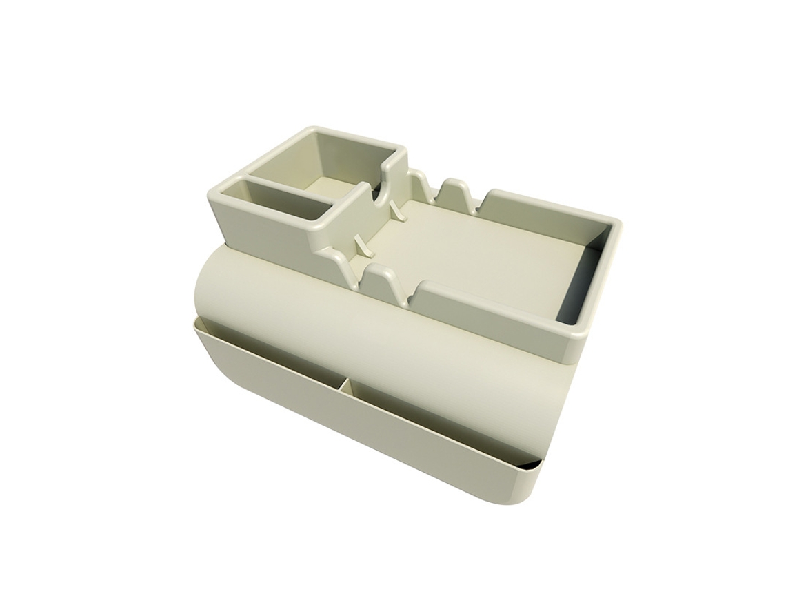Bandeja Para Sofá Em Silicone 48x30x5cm - Verde - Eifson