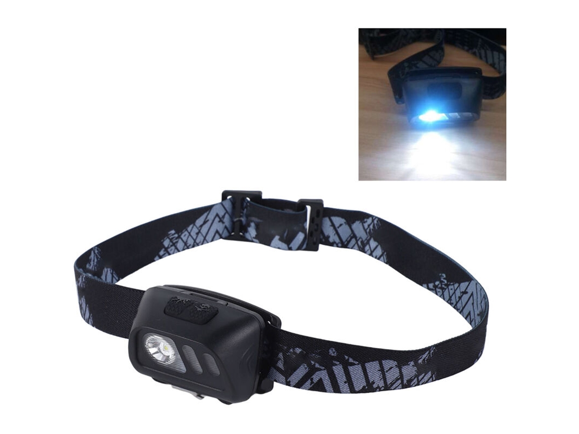 Lanterna de Cabeça Preta de 1200 Mah, Ultrabrilhante, com Carregamento Usb, Sensor de Movimento Ajustável, Ideal para Camping BRILVIBERA
