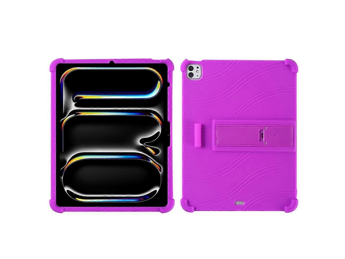 Capa De Silicone Com Suporte Para Ipad Pro 13 /air 13 (2024), Capa Protetora Resistente, Verde Slowmoose (2024)